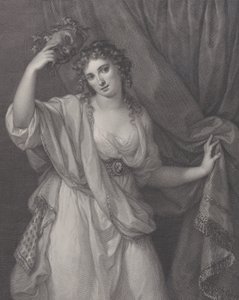 Lady Hamilton als die komische Muse, Thalia, 1791 von Raphael Morghen