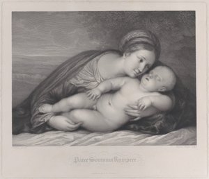 Die Madonna umarmt das schlafende Christuskind, 1797