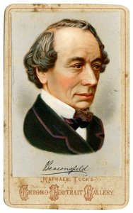 Benjamin Disraeli, 1. Earl of Beaconsfield, britischer konservativer Politiker des 19. Jahrhunderts von Raphael Tuck