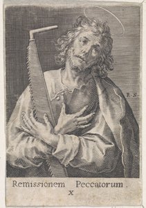 Apostel Simon der Zelot von Raphaël Sadeler (I)