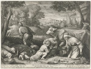 Die kleine Milchmagd von Raphaël Sadeler (I)