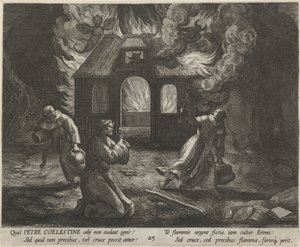 Heiliger Petrus Coelestinus als Einsiedler