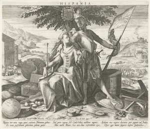 Spanien mit Juno und Mars von Raphaël Sadeler (I)