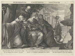Heilige Familie mit dem Heiligen Benedikt und der Heiligen Scholastika