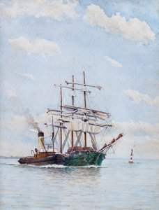 Vor Blaye, Drei Masten und Schlepper von Raymond Bonnefon