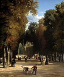 Spaziergang im Parc de Saint Cloud (Detail) von Raymond Esbrat