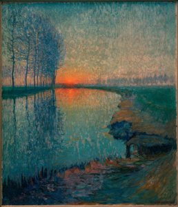 Sonnenuntergang an der Nete