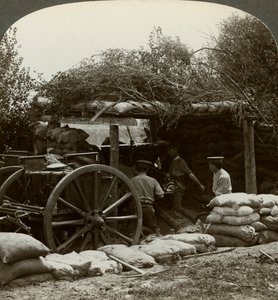 Artilleriestellung, Erster Weltkrieg, 1914-1918