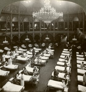 Innenansicht des geräumigen Krankenhauses in Brighton, Sussex, Erster Weltkrieg, 1914-1918
