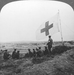 Das Britische Rote Kreuz im Einsatz, bereit für seine Barmherzigkeitsmission, Erster Weltkrieg, ca. 1914-1918