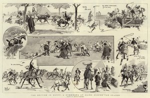 Die Briten in Ägypten, ein Gymkhana in Kairo während der Saison von Reginald Thomas Cleaver