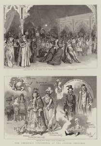 Die Weihnachts-Pantomimen an den Londoner Theatern (Gravur) von Reginald Thomas Cleaver