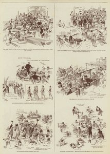 Die Home Rule Sitzung, Einige "Daily Graphic" Skizzen im Parlament von Reginald Thomas Cleaver