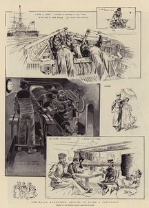 Die Marine-Manöver, Studien an Bord eines Schlachtschiffs von Reginald Thomas Cleaver