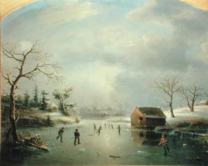 Schlittschuhteich in Morristown, New Jersey