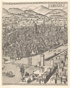 Ansicht von Florenz (mittlerer Teil)