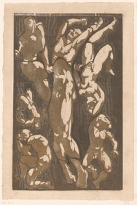 Komposition mit sechs menschlichen Figuren