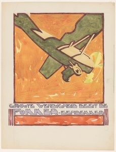 Große Wendigkeit besitzt der Fokker-Eindecker (Originaltitel auf dem Objekt)