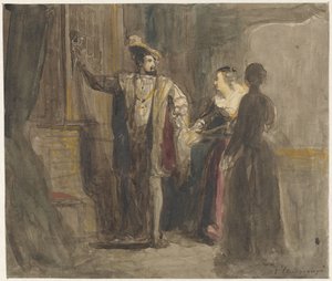 Szene aus dem Leben von König Franz I. von Frankreich von Reinier Craeyvanger