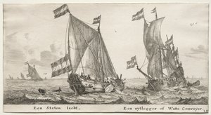 Schiffe von Amsterdam: Niederländische Admiralitätsyacht. Ein Wachschiff