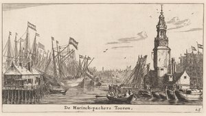 Der Haringpakkers-Turm in Amsterdam von Reinier Nooms, called Zeeman
