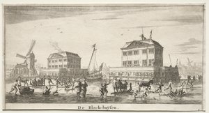 Verschiedene Schiffe und Ansichten von Amsterdam, Teil III: De Block-huysen von Reinier Nooms, called Zeeman