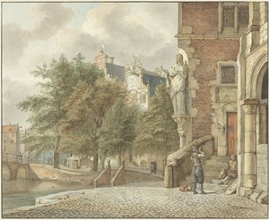 Ansicht eines Stadtgrabens