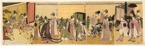 Parodie auf Prinz Genji und seine Prozession