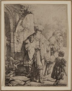 Abraham vertreibt Hagar und Ismael von Rembrandt van Rijn