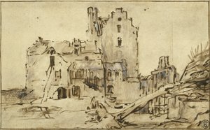 Schloss Kostverloren im Verfall, 1652-57