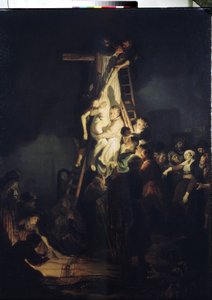 Die Kreuzabnahme (Unter den Figuren um den Körper Jesu Christi: die Jungfrau Maria, der heilige Nikodemus und der heilige Josef von Arimathäa)