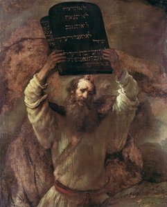 Moses zerschmettert die Gesetzestafeln