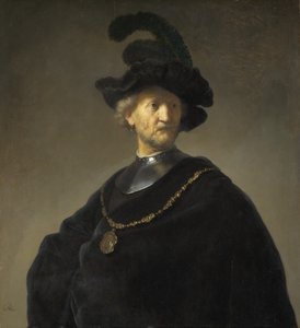 Alter Mann mit einer Goldkette von Rembrandt van Rijn