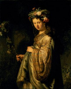 Saskia als Flora