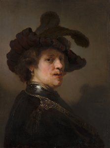 Tronie eines Mannes mit Federbarett, um 1635-40