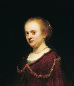 Junge Frau mit Goldkette von Rembrandt Harmensz. van Rijn