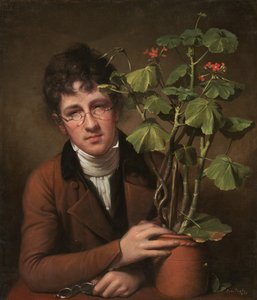 Rubens Peale mit einem Geranium von Rembrandt Peale