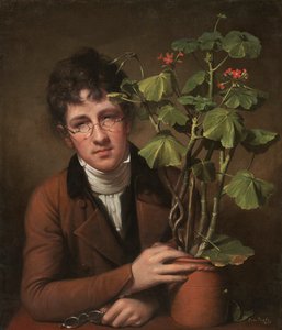 Rubens Peale mit einem Geranium von Rembrandt Peale