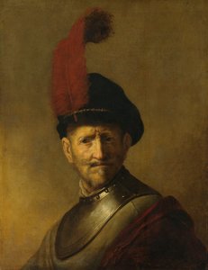 Porträt eines Mannes, vielleicht Rembrandts Vater, Harmen Gerritsz van Rijn von Rembrandt van Rijn (copy after)