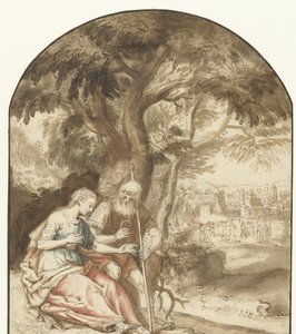 Juda und Tamar von Rembrandt van Rijn (school of)