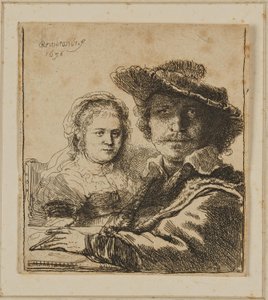 Ein Maler und seine Frau von Rembrandt van Rijn