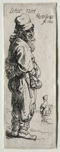 Ein Bauer antwortet: das ist nichts, wahrscheinlich 1634 von Rembrandt van Rijn