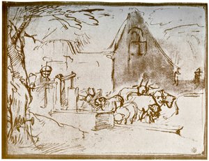 Eine Bauernhofszene, 1913