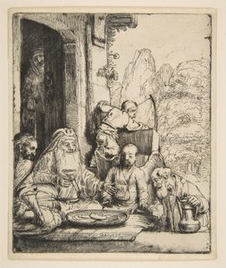 Abraham bewirtet die Engel, 1656