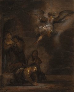 Abraham und der Engel von Rembrandt van Rijn