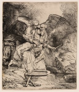 Abrahams Opfer von Rembrandt van Rijn