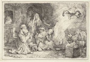 Engel verlässt die Familie von Tobias, 1641