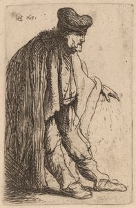 Bettler mit ausgestreckter linker Hand von Rembrandt van Rijn