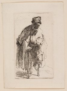 Bettler mit Holzbein von Rembrandt van Rijn