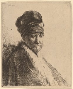 Büste eines Mannes mit hohem Hut, Dreiviertelansicht rechts (Der Vater des Künstlers?)